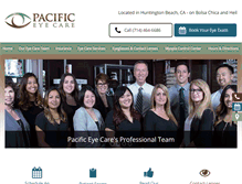 Tablet Screenshot of pacificeyecare.net